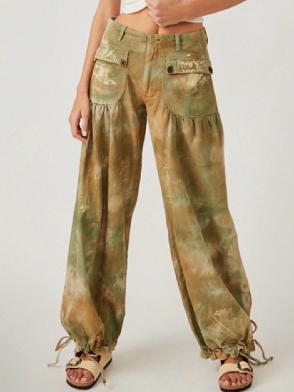 Free People We The Free Lotus Tie-Dye Jeans.